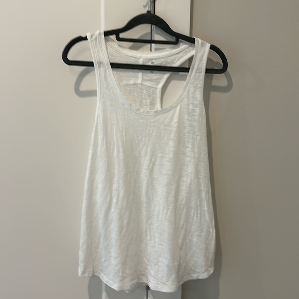 Athleta White Tank.  Size Medium